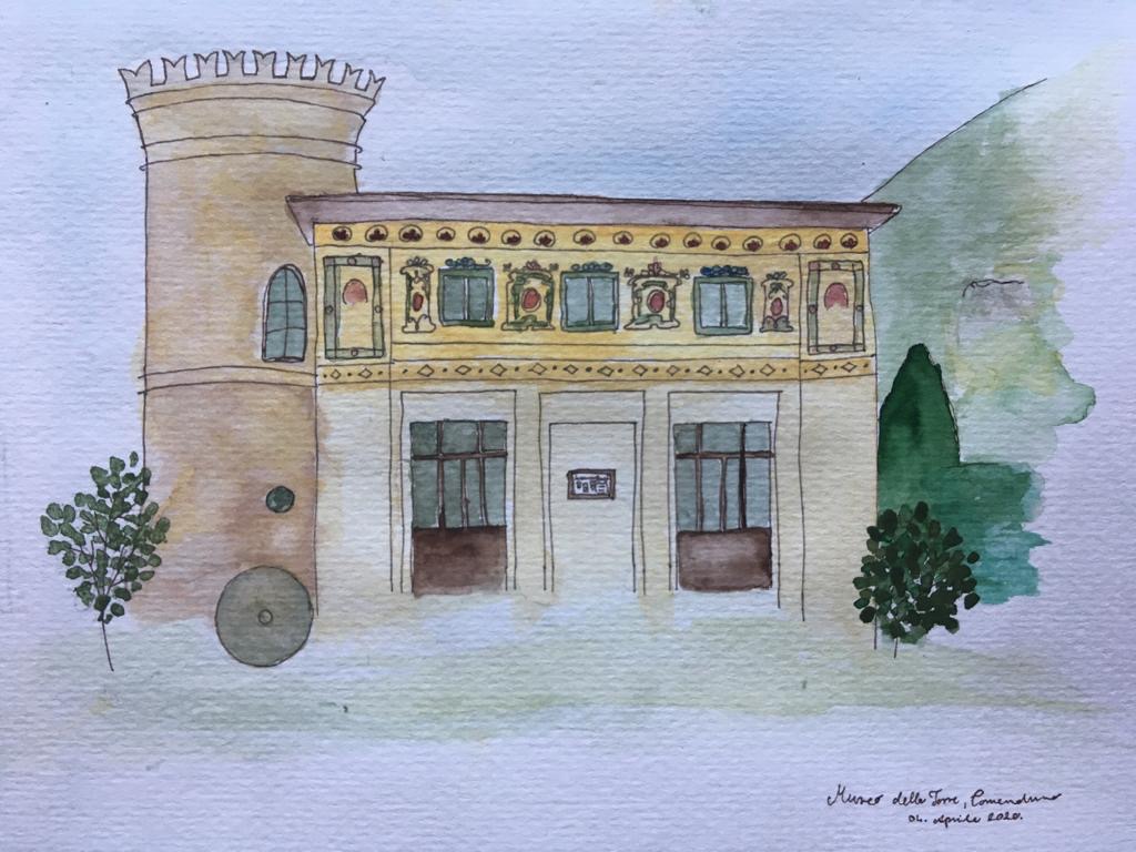 disegno torre comenduno